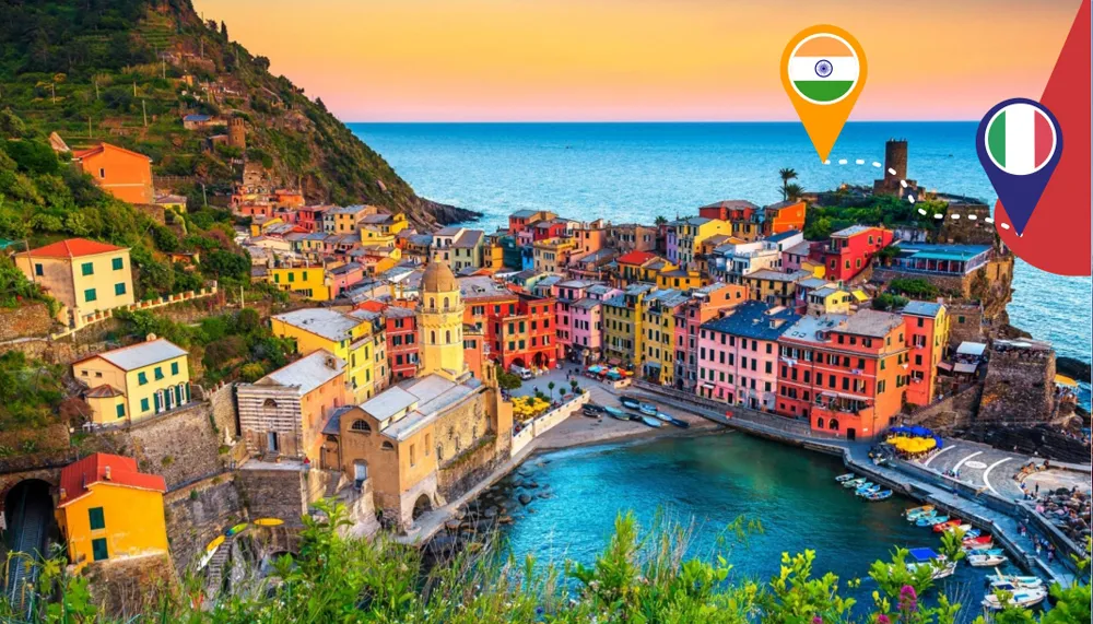 Courier service from India to Italy