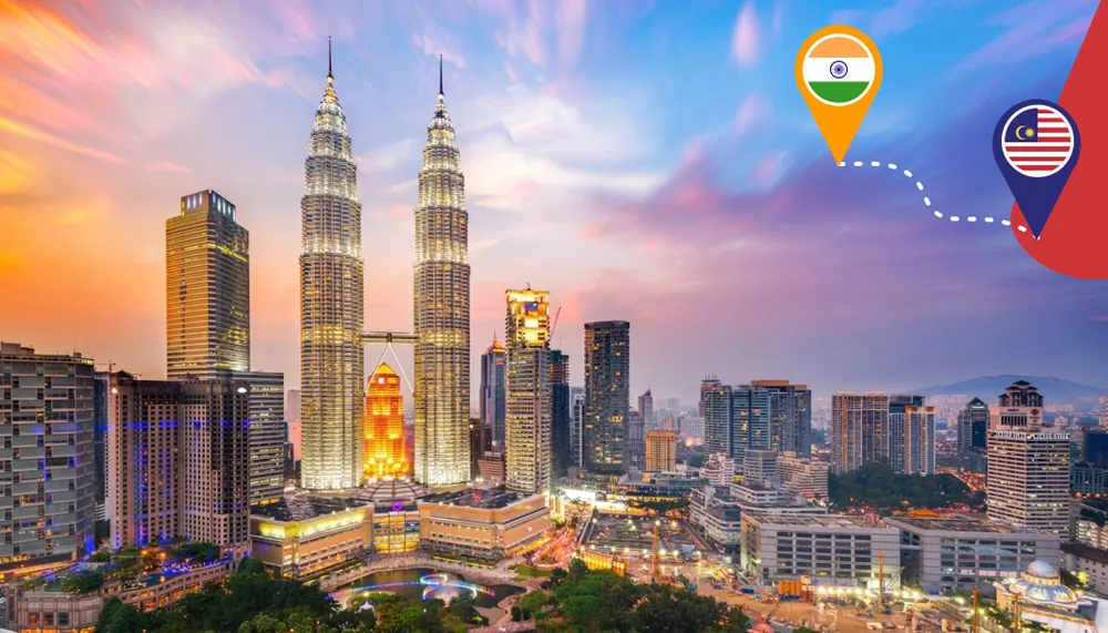 Courier service from India to Malaysia