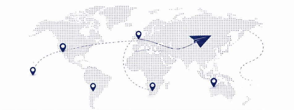 Atlantic International Express global air freight coverage map