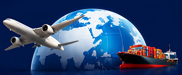Air and sea freight shipping methods