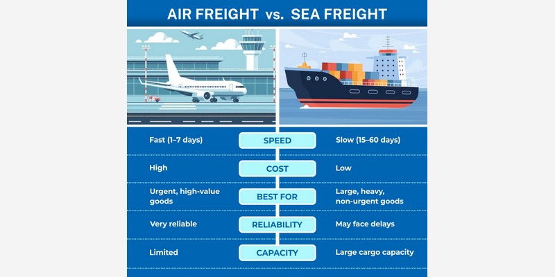 Air Freight or Sea Freight? Which is the best way to ship abroad?