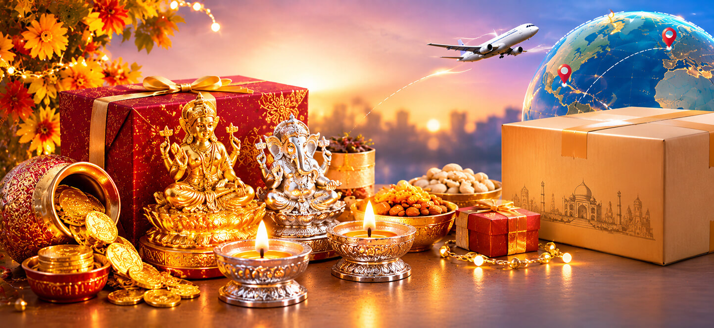 What Dhanteras Gifts Can You Send Abroad by Courier from India?