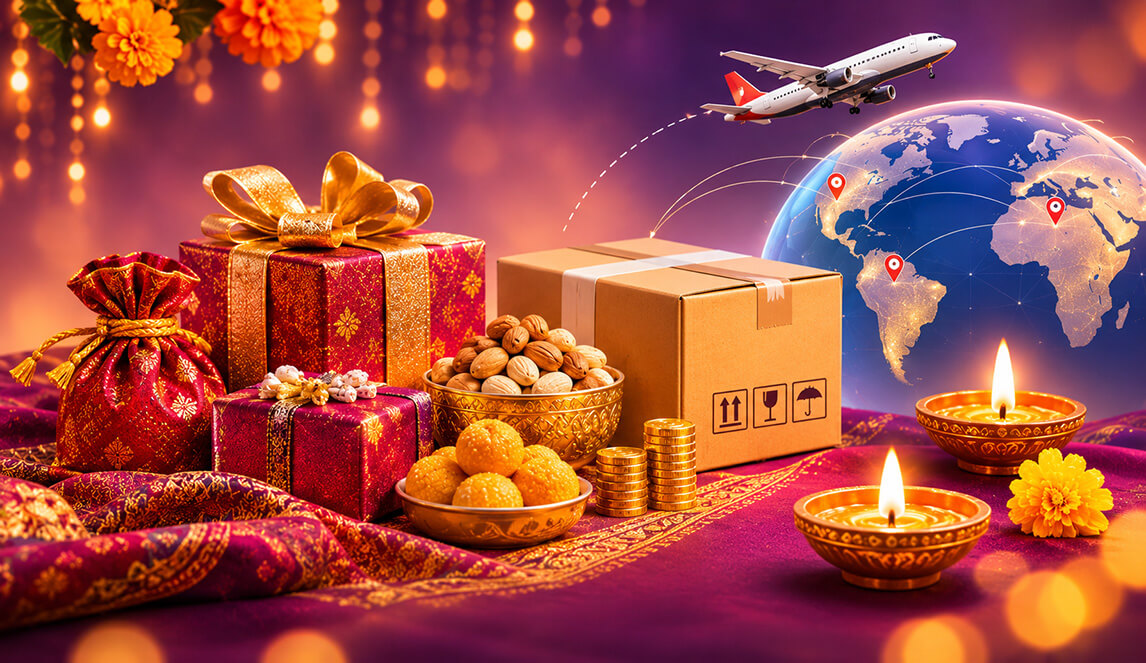 Diwali Gift Shipping Costs from India