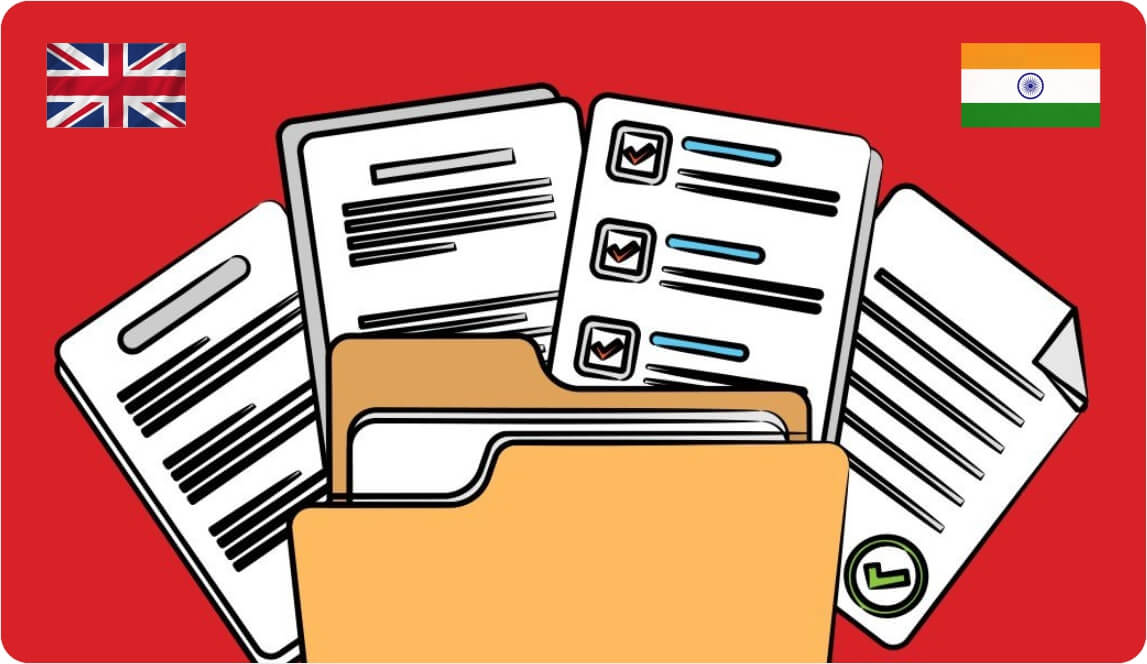 Documents Required to Send Courier from India to UK