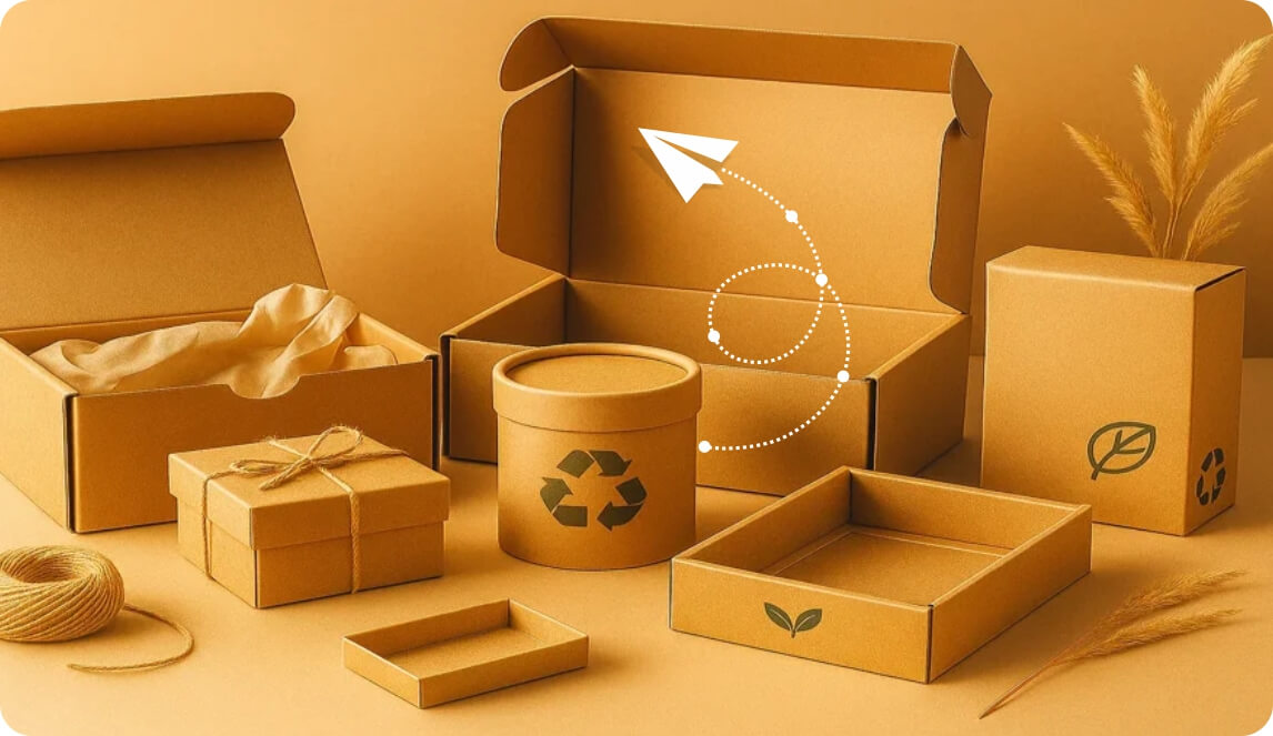 Eco-friendly packing for international courier