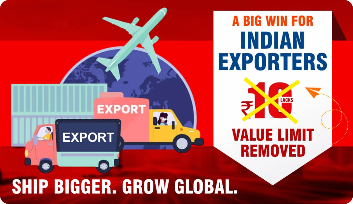 Government removes export value limit for courier shipments in India