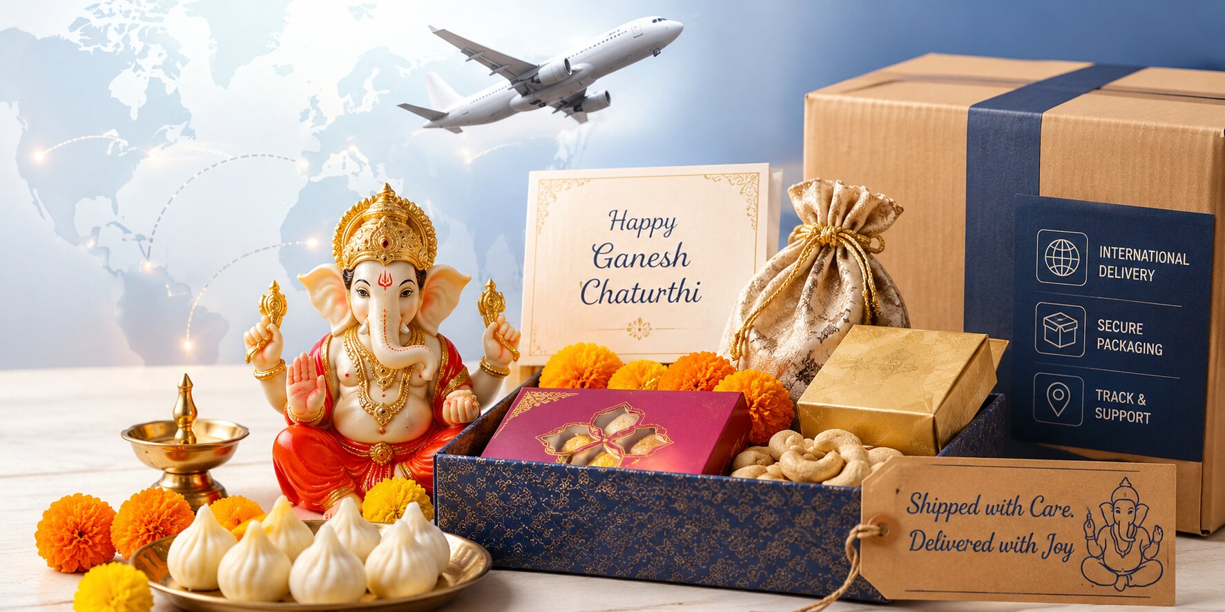 Courier Guide for Shipping Ganesh Chaturthi Hampers Overseas: 2026