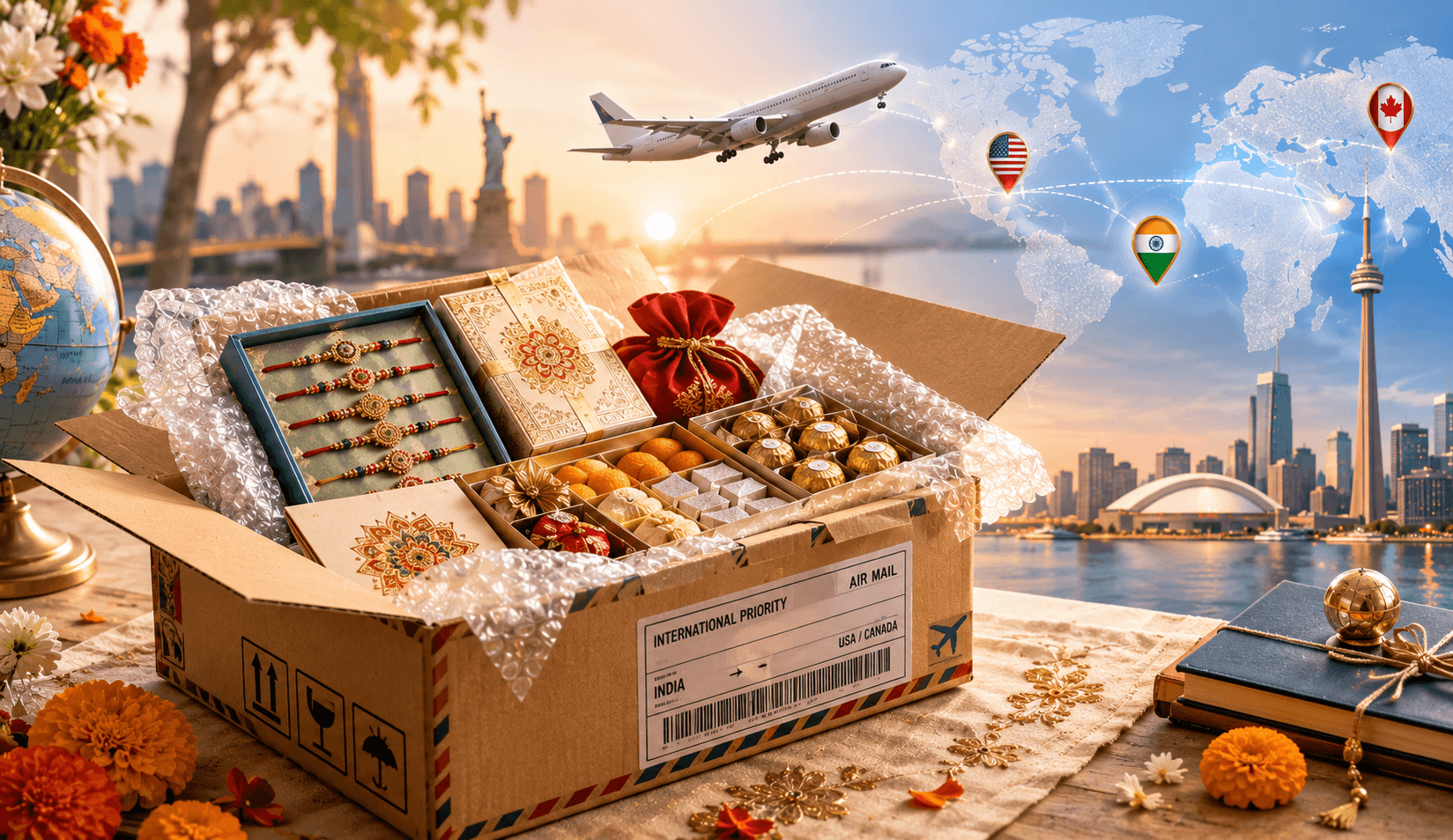 Send Rakhi Abroad: USA & Canada Rakhi Courier Guide 2026