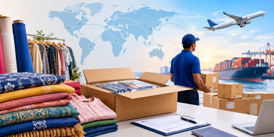 Textile Export Courier from India