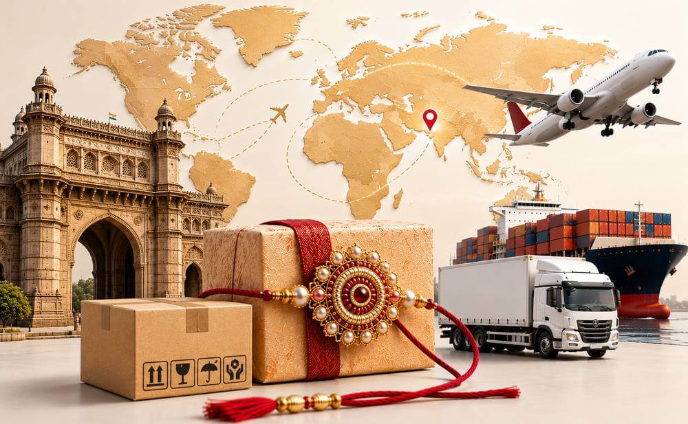 Send rakhi from Ahmedabad to 180+ countries through Atlantic Courier