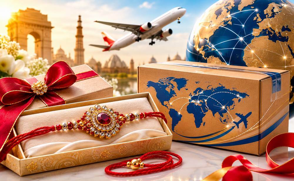 Rakhi courier from Delhi to abroad through Atlantic International Express