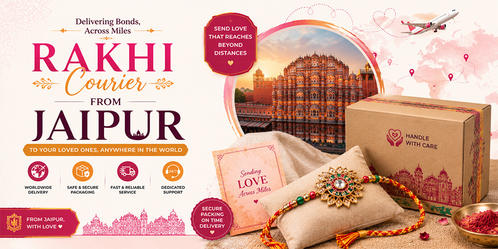 Rakhi courier from Jaipur for international Rakhi delivery through Atlantic Courier
