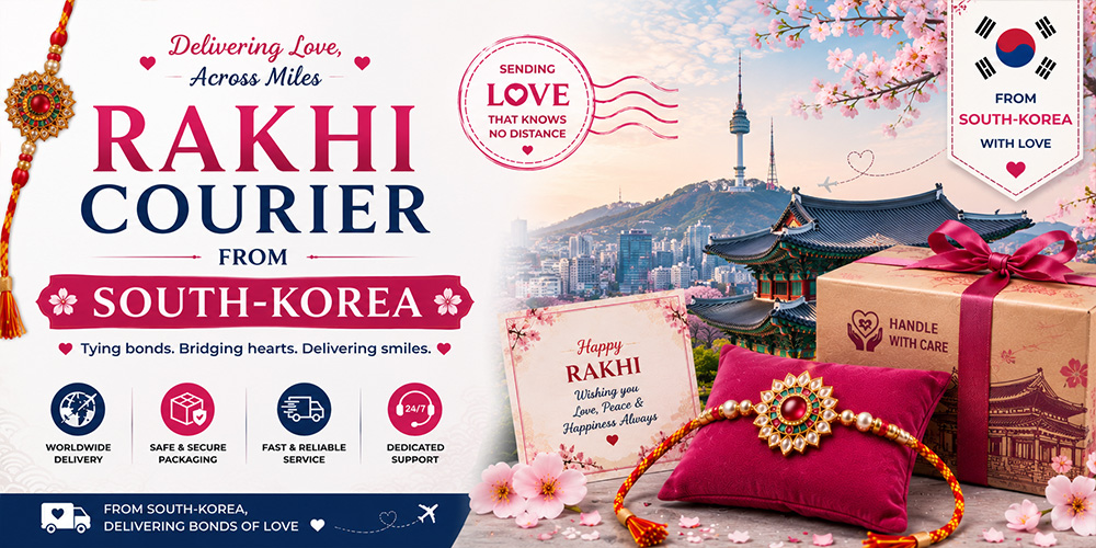 Send Rakhi to South Korea from India through Atlantic International Express