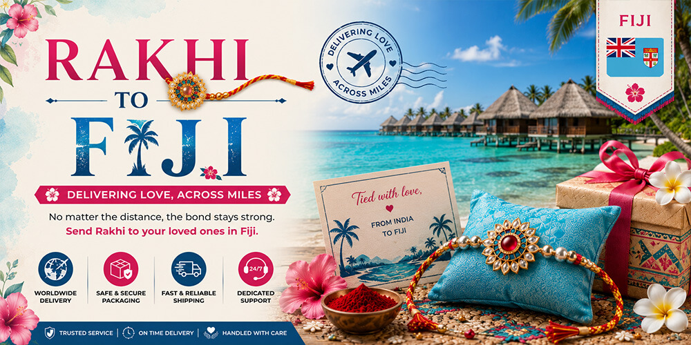 Send Rakhi to Fiji from India through Atlantic International Express