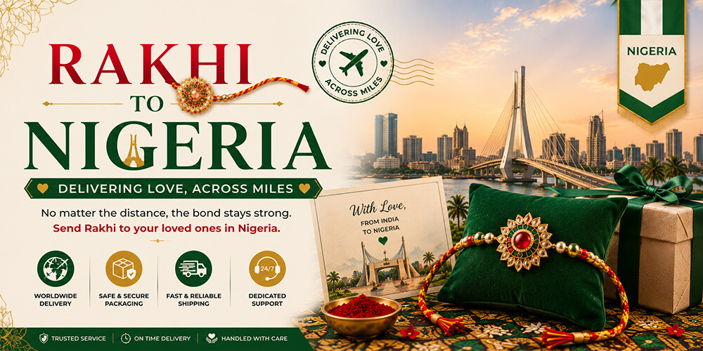Send Rakhi to Nigeria from India through Atlantic International Express