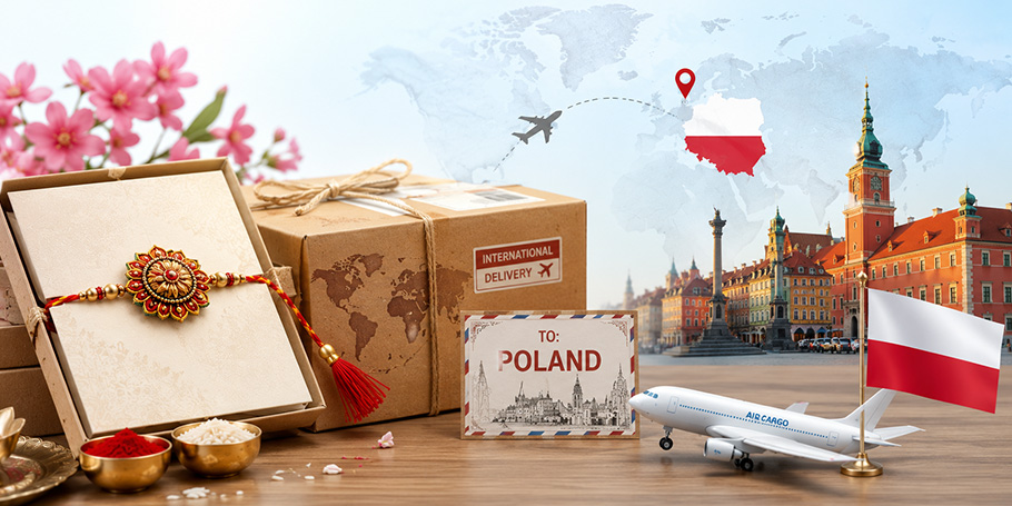 Send Rakhi to Poland from India through Atlantic International Express