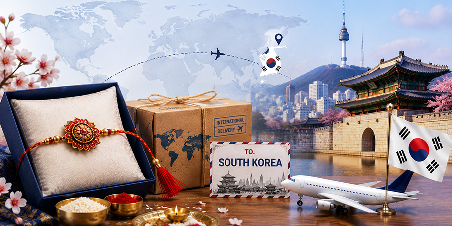 Send Rakhi to South Korea from India through Atlantic International Express