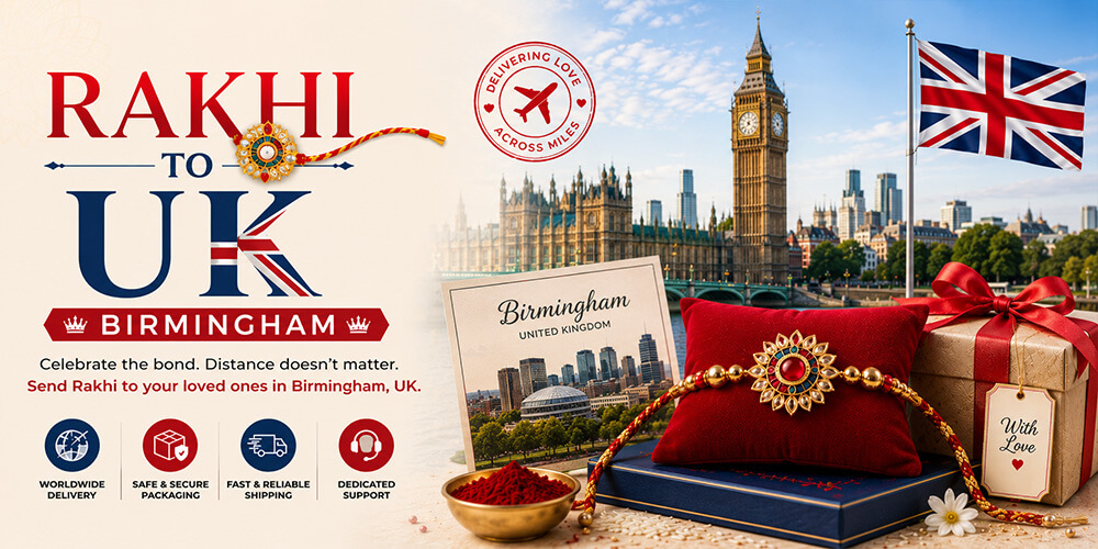 Send Rakhi to Birmingham from India through Atlantic International Express