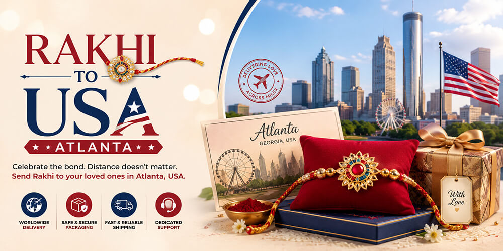 Send Rakhi to Atlanta from India through Atlantic International Express