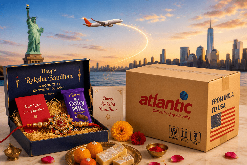 Send Rakhi to Chicago from India through Atlantic International Express