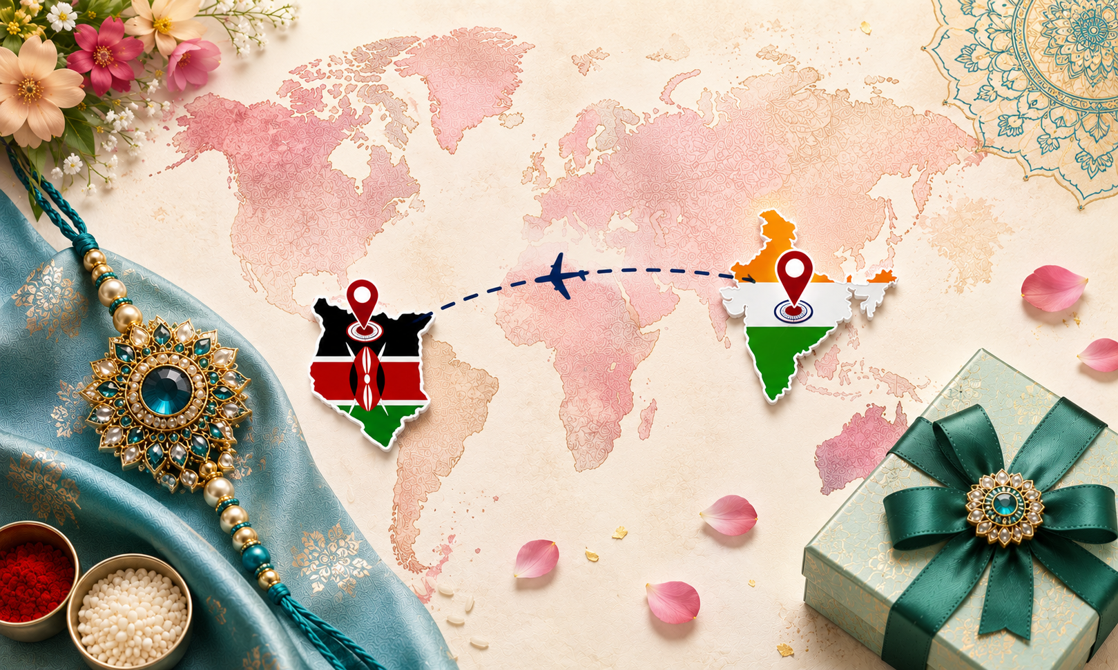 Send Rakhi to abroad through Atlantic Courier