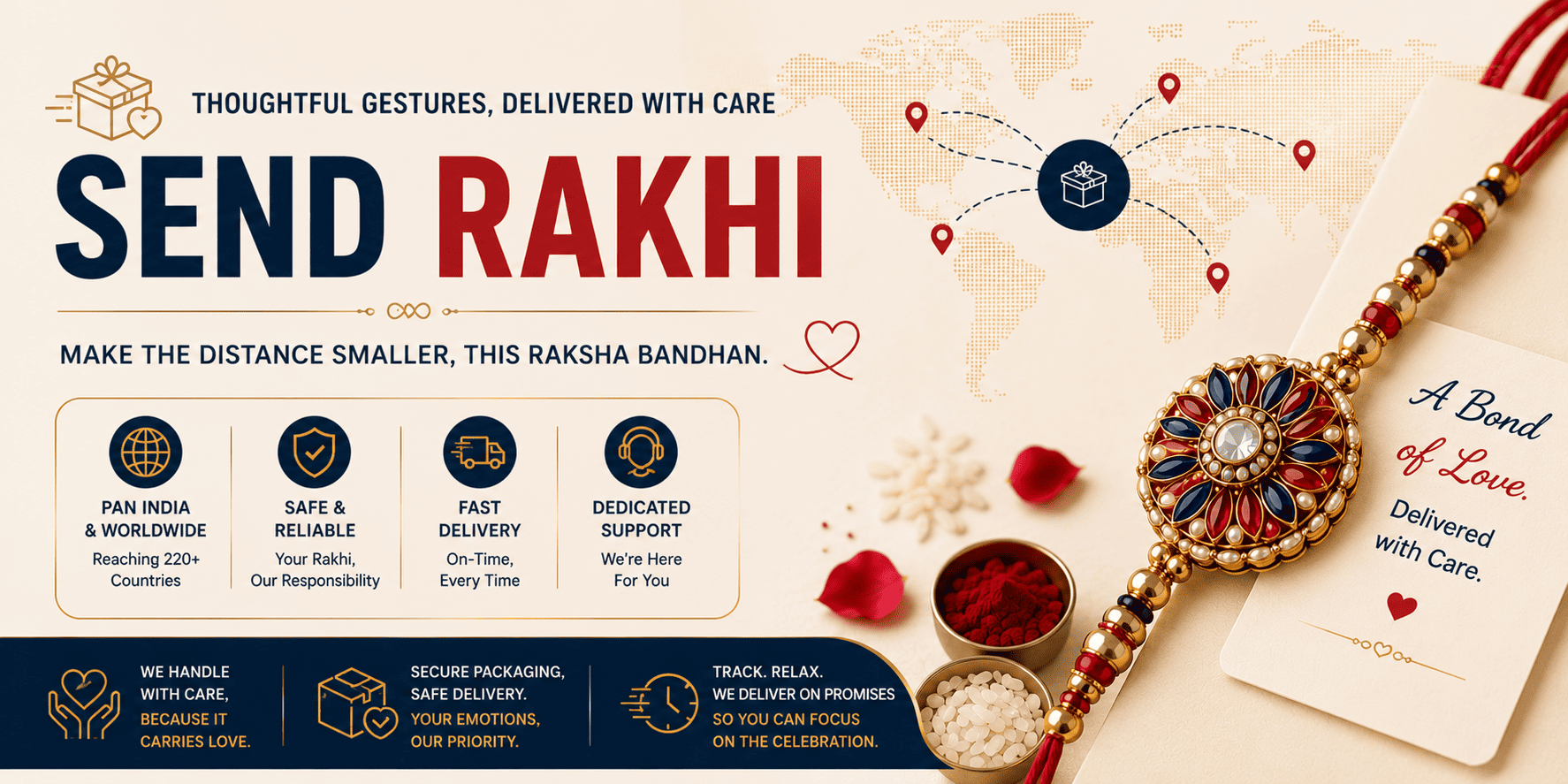 Send Rakhi to Netherlands from India