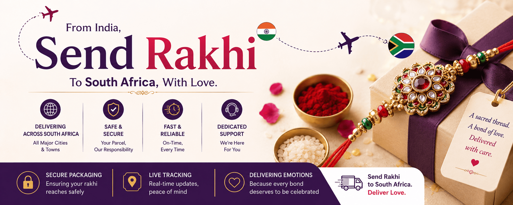 Send Rakhi to South Africa from India