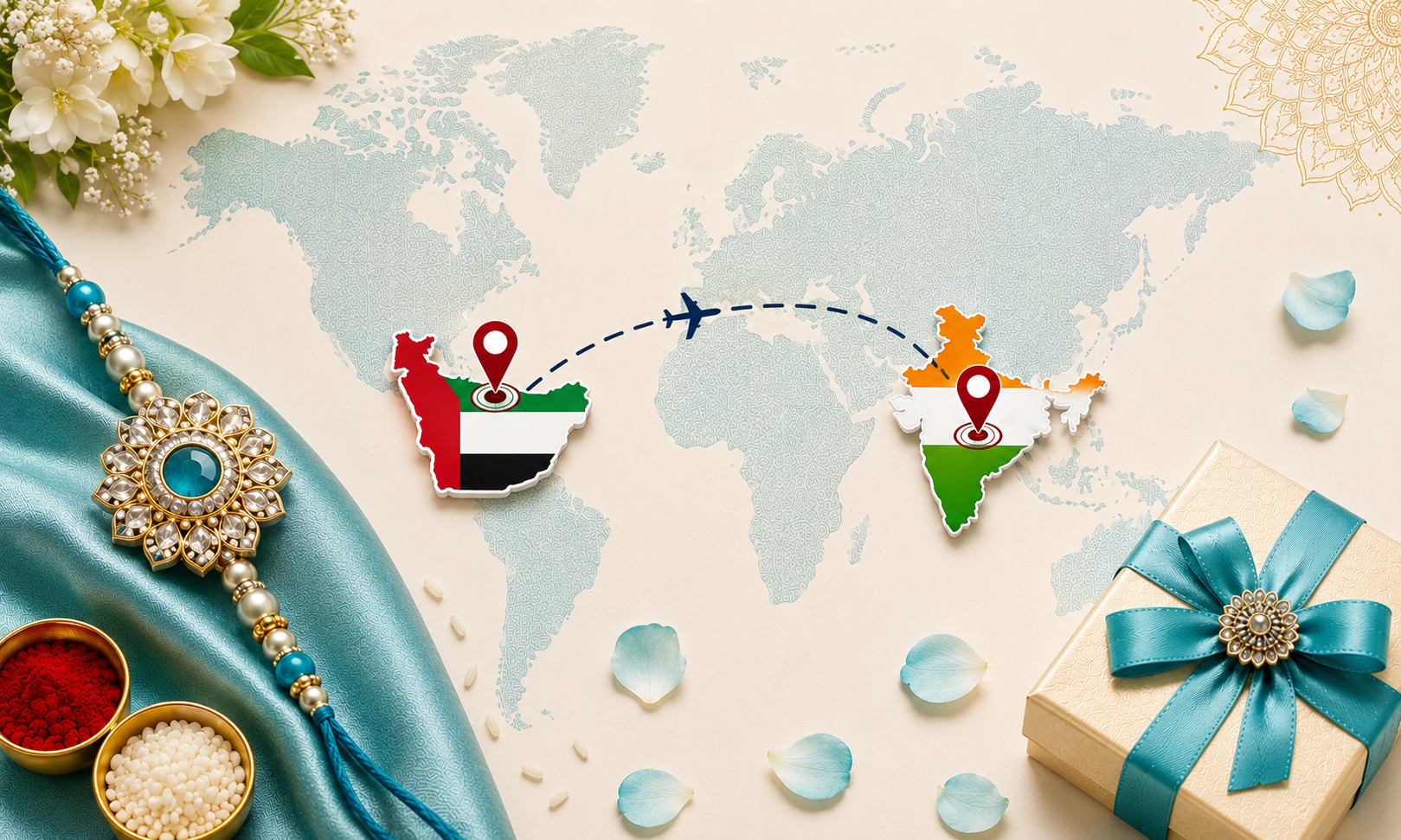 Send Rakhi to abroad through Atlantic Courier