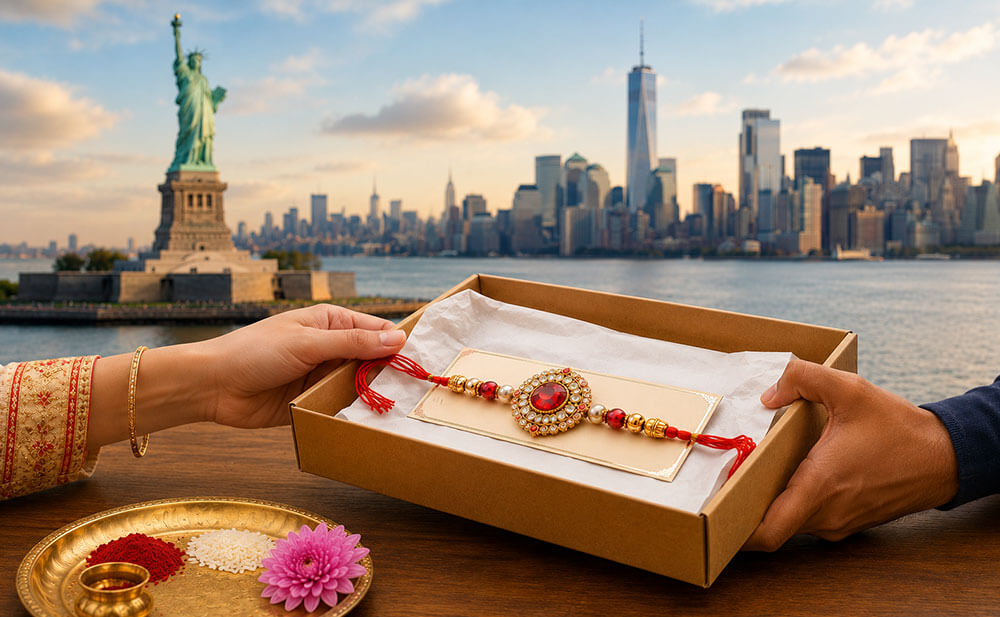 Send Rakhi to New York from India through Atlantic International Express