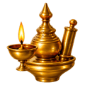 Pooja thali and diyas