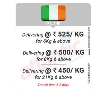 One of the best courier service to UK & Ireland from Pune